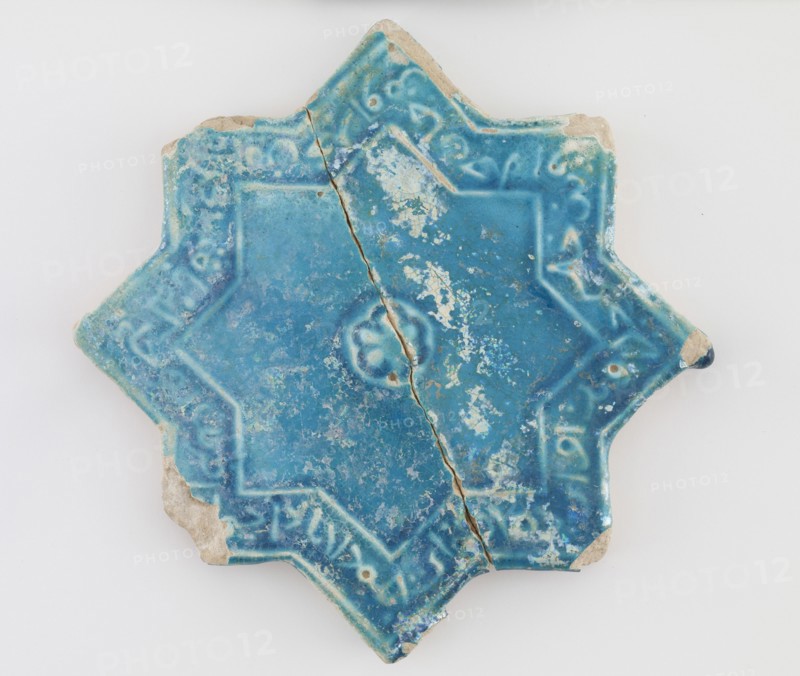 Tile, Il-Khanid dynasty, 12th-13th century. Creator: Unknown.