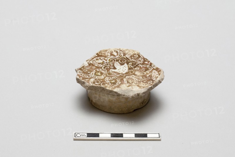 Fragment of a bowl with bird design, Saljuq period, early 13th century. Creator: Unknown.
