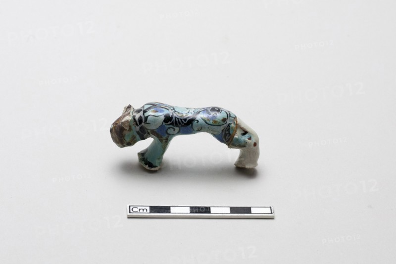 Lion shaped handle, Saljuq period, early 13th century. Creator: Unknown.