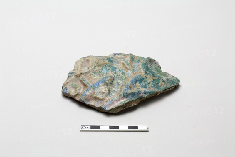 Fragment moulded in high relief, Saljuq period, early 13th century. Creator: Unknown.