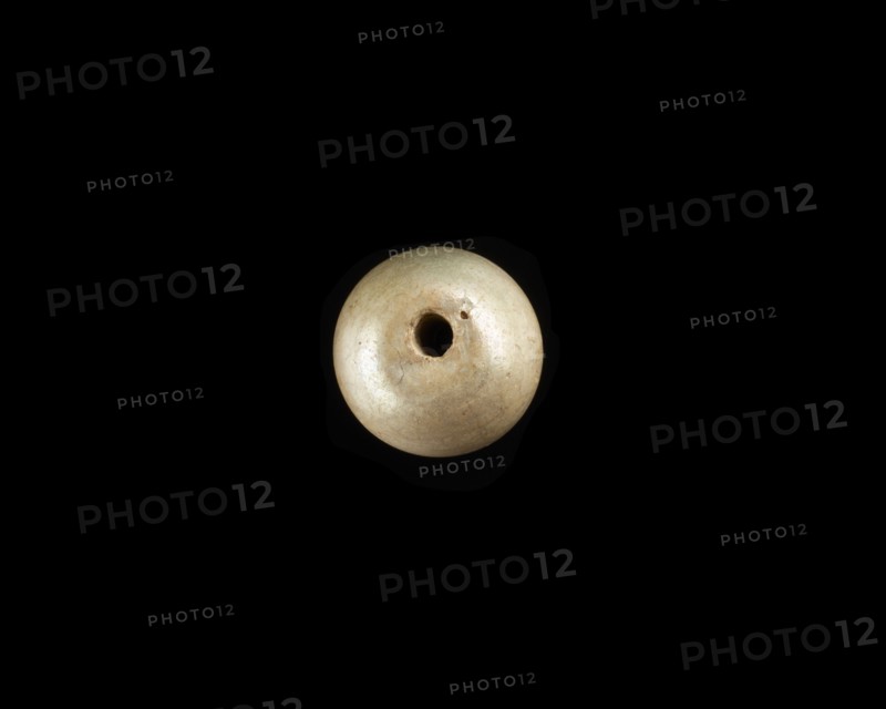 Bead, spherical, Roman period, 6th century. Creator: Unknown.