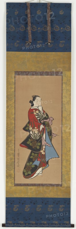 Yujo standing, Edo period, 1615-1868. Creator: Unknown.