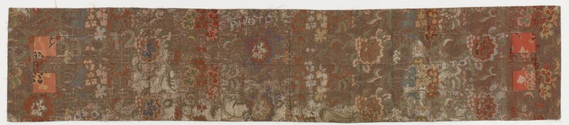 Brocade, silk. Buddhist monk's stole. Ohi, Edo period, 1615-1868. Creator: Unknown.