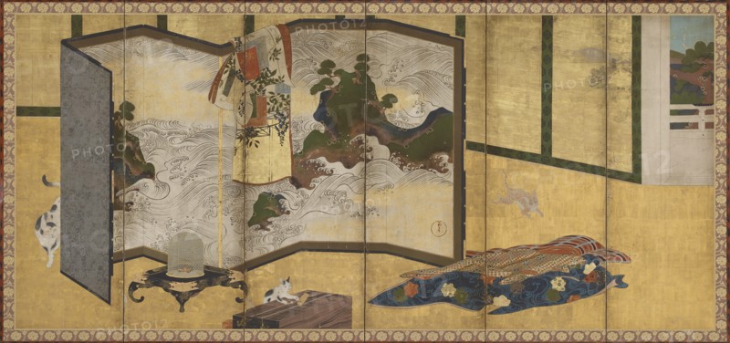 Whose Sleeves?, Edo period, 18th century. Creator: Unknown.
