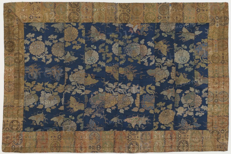 Buddhist monk's mantle, modified for use as wall hanging, Edo period, 18th century. Creator: Unknown.