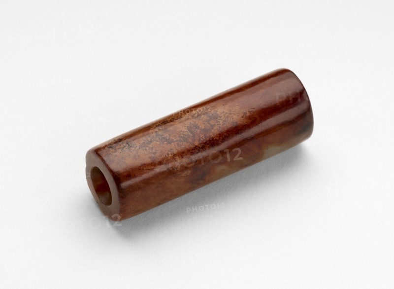 Cylindrical bead, Late Neolithic period, ca. 3300-2250 BCE. Creator: Unknown.