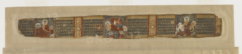 Scenes from the Buddha's Life from a Prajna-paramita manuscript, early 12th century. Creator: Unknown.