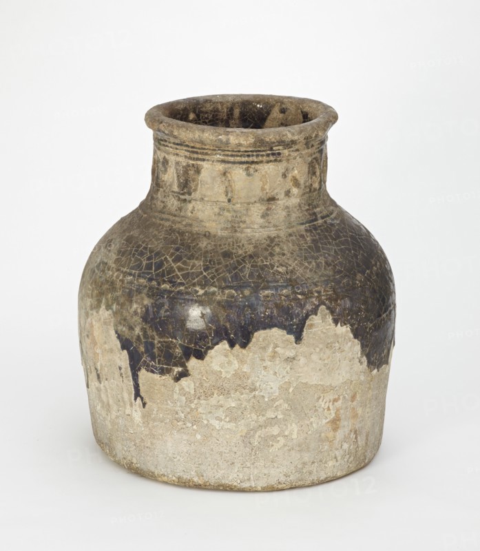 Jar, large, wide-mouthed, cylindrical, 11th-12th century. Creator: Unknown.