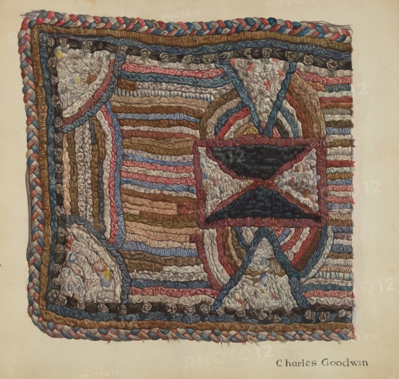 Shaker Shirred Rug, 1935/1942. Creator: Charles Goodwin.