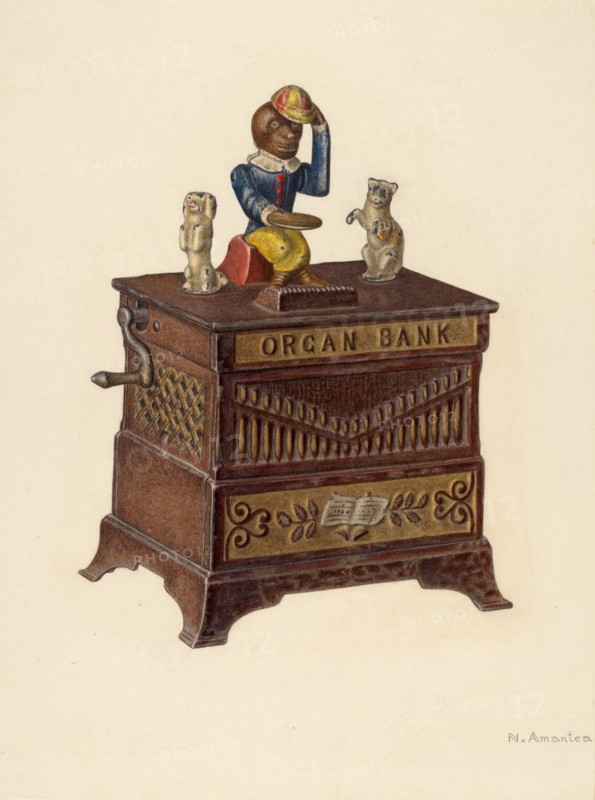 Toy Bank, 1935/1942. Creator: Nicholas Amantea.