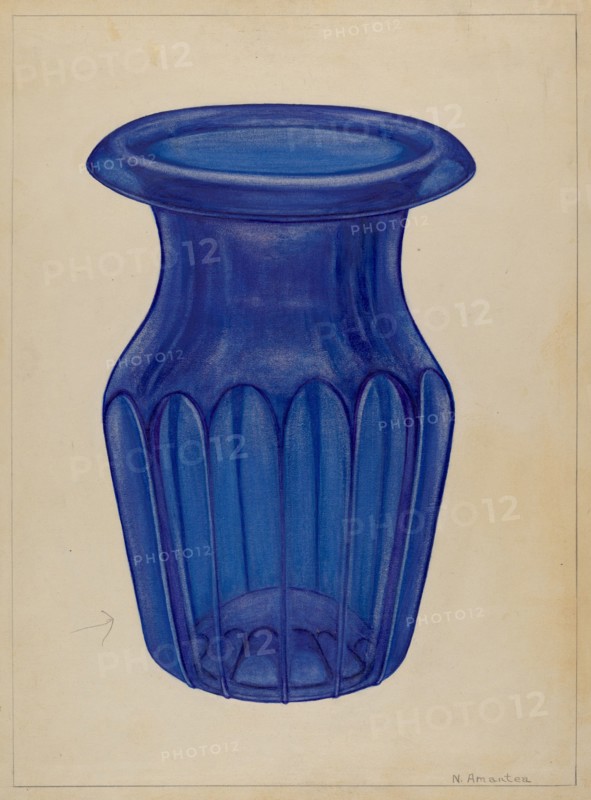 Blue Glass, 1935/1942. Creator: Nicholas Amantea.