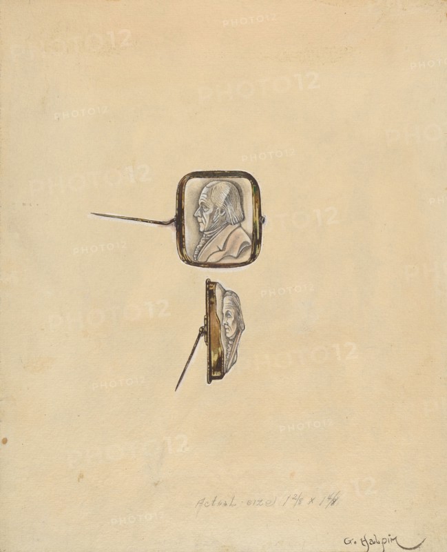 Cameo Brooch, 1935/1942. Creator: Grace Halpin.