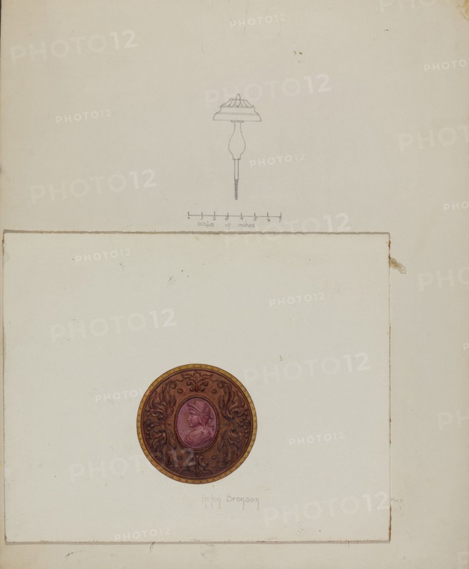 Curtain Tie-back, 1937. Creator: Grace Halpin.