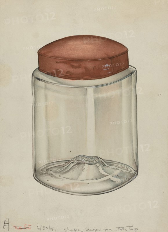 Shaker Sugar Jar, 1941. Creator: Charles Goodwin.