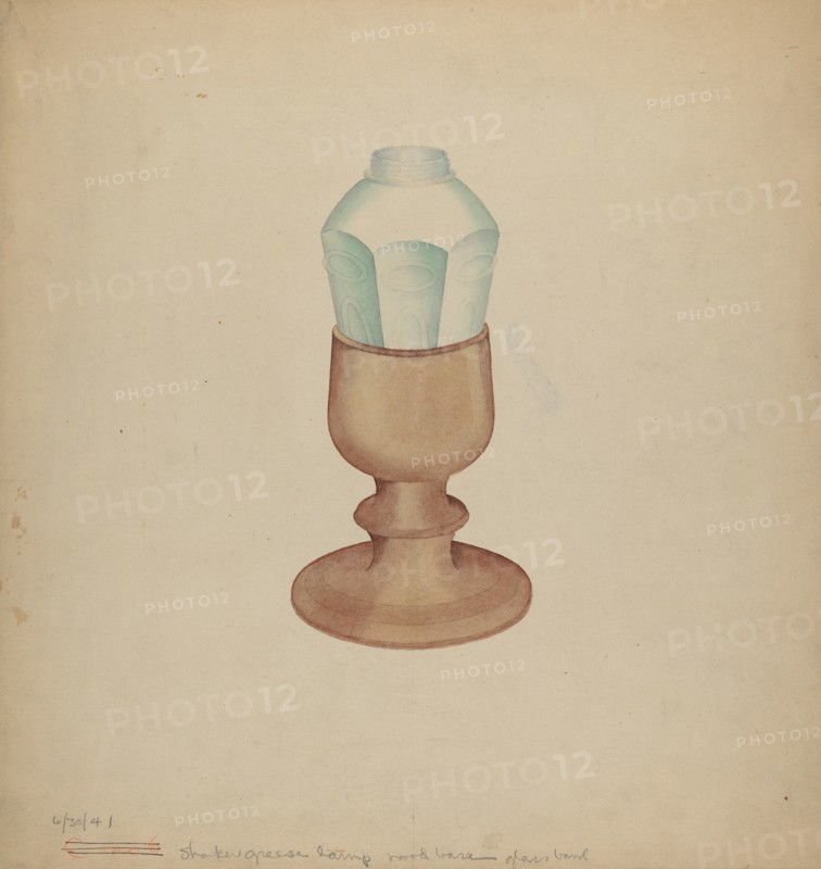 Shaker Grease Lamp, 1941. Creator: Charles Goodwin.