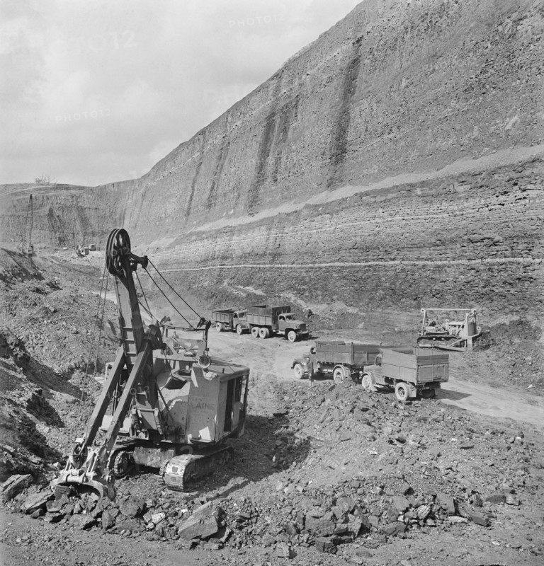 Carrington's Coppice Opencast Colliery, Smalley, Amber Valley, Derbyshire, 26/07/1949. Creator: John Laing plc.