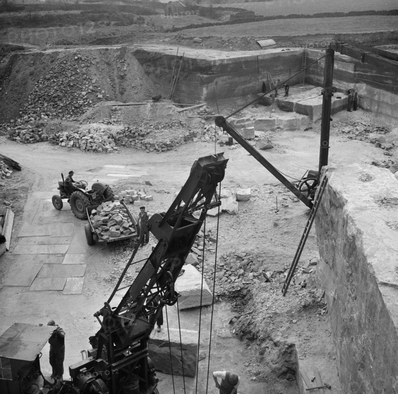 Greatgate Quarry, Croxden, East Staffordshire, Staffordshire, 24/04/1958. Creator: John Laing plc.