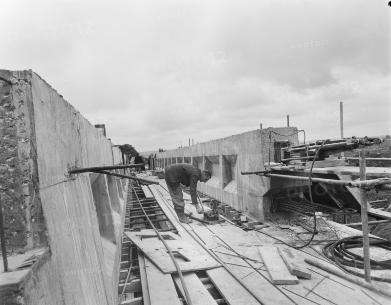 M6 Motorway, Hyde Lea, Stafford, Staffordshire, 18/07/1961. Creator: John Laing plc.
