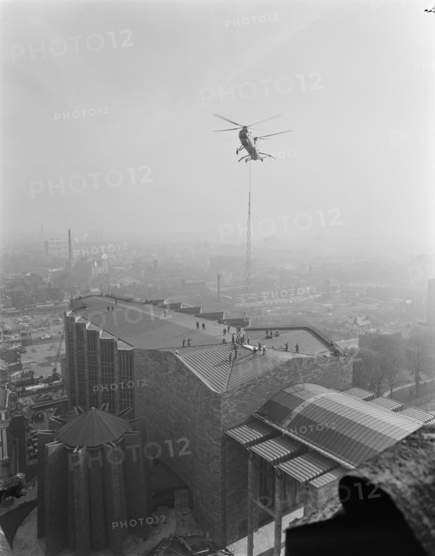 Coventry Cathedral, Priory Street, Coventry, 26/04/1962. Creator: John Laing plc.