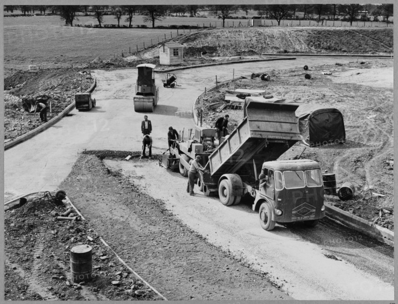 M6 Motorway, Junction 16, Audley Rural, Newcastle-under-Lyme, Staffordshire, 09/05/1963. Creator: John Laing plc.