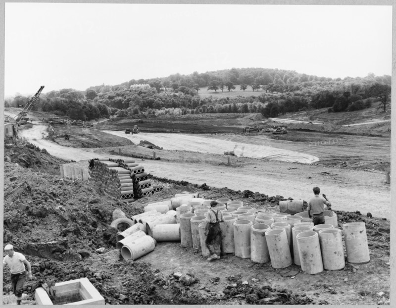 M6 Motorway, Madeley, Newcastle-under-Lyme, Staffordshire, 17/06/1963. Creator: John Laing plc.
