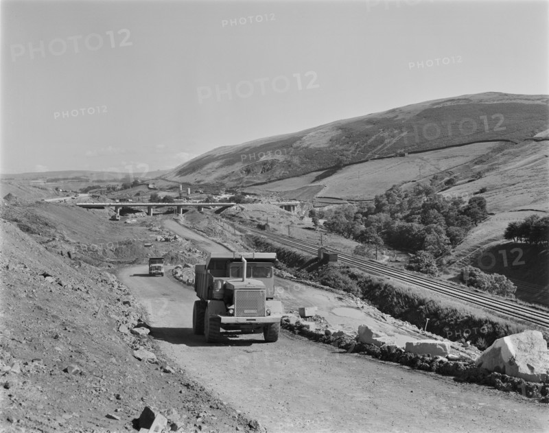 Construction of the M6 motorway, Eden, Cumbria, 29/07/1969. Creator: John Laing plc.