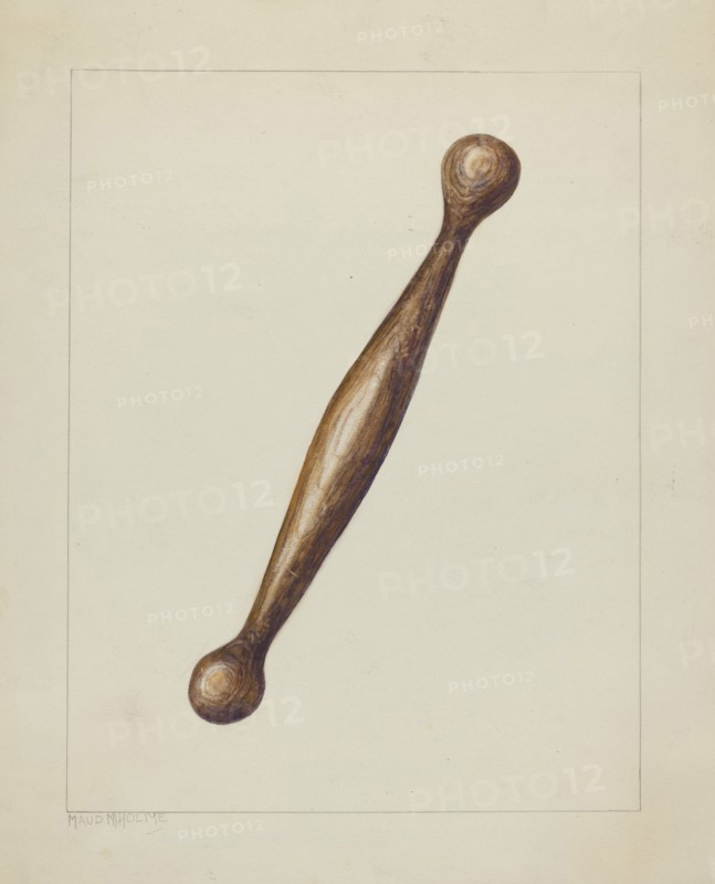 Spinning Stick, c. 1938. Creator: Maud M Holme.