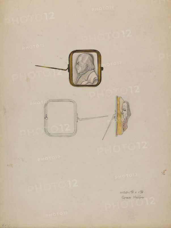 Cameo Brooch, c. 1936. Creator: Grace Halpin.