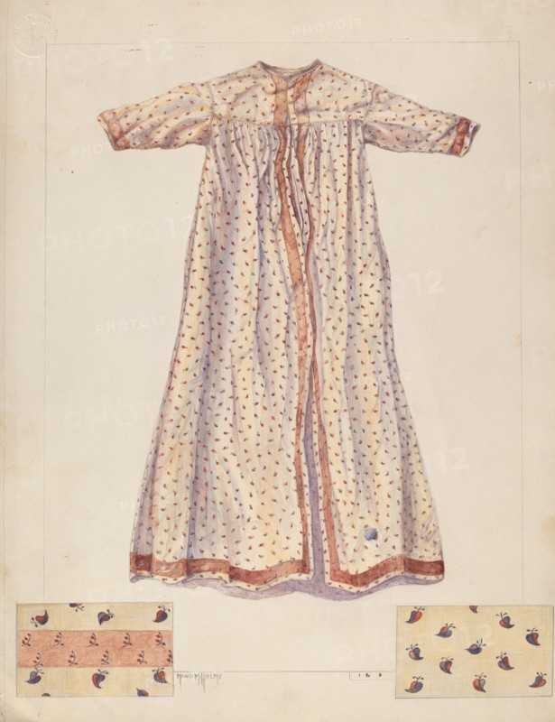 Baby's Nightgown, c. 1937. Creator: Maud M Holme.