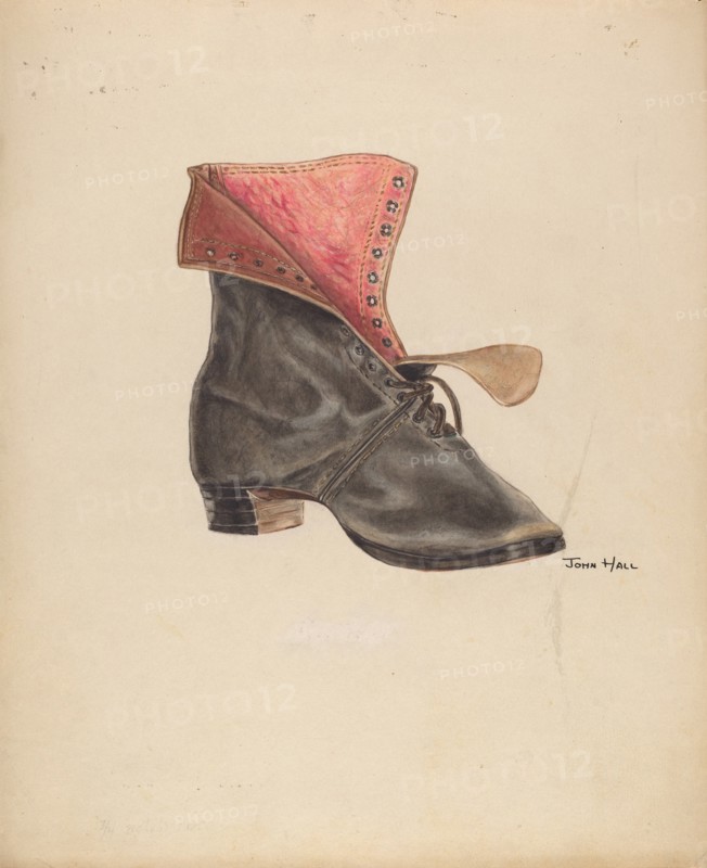Woman's Shoe, c. 1938. Creator: John Hall.
