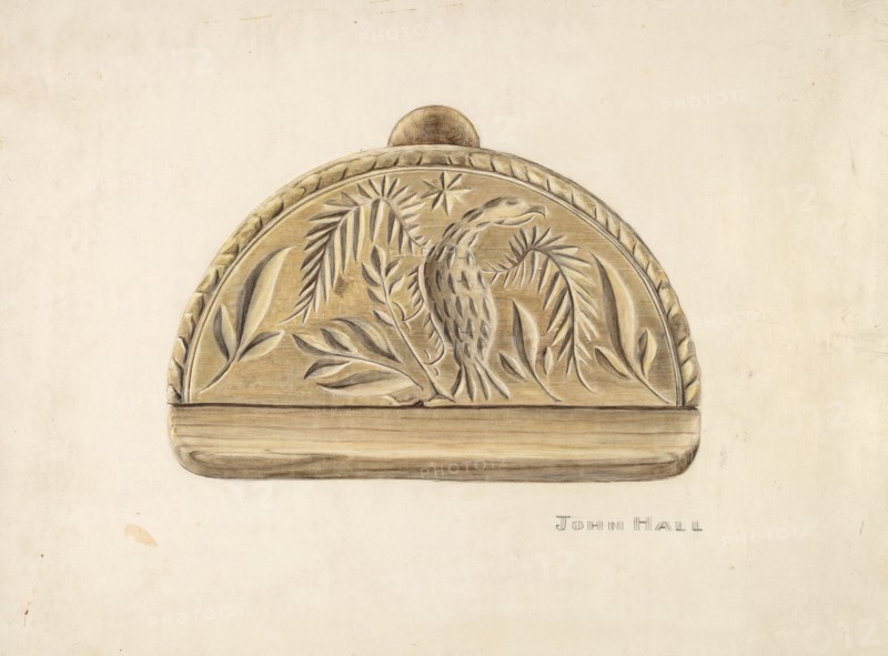 Butter Mold, c. 1939. Creator: John Hall.