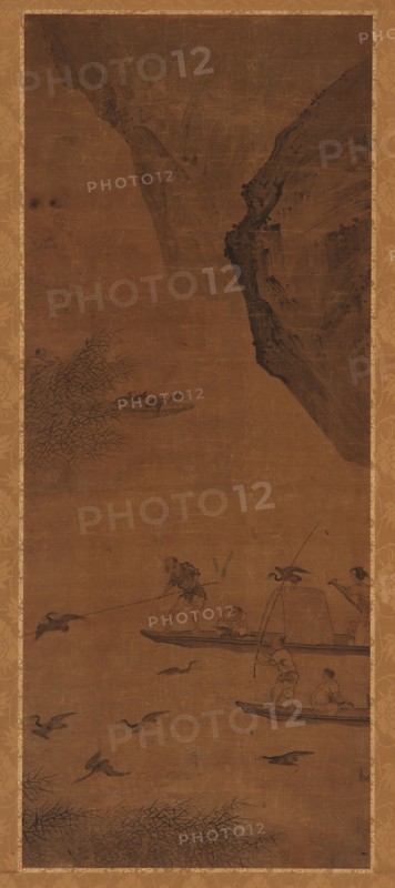 Fishing with Cormorants, Qing dynasty, 17th century. Creator: Unknown.