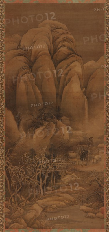 Mountain Hamlet after Snow, Ming or Qing dynasty, 17th century. Creator: Unknown.