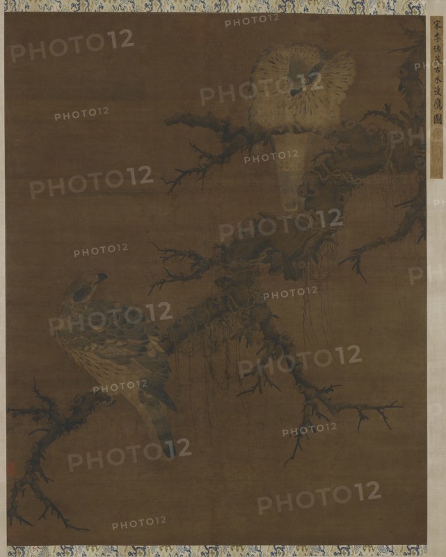 Two Hawks on a Barren Bough, Ming dynasty, 16th century. Creator: Unknown.