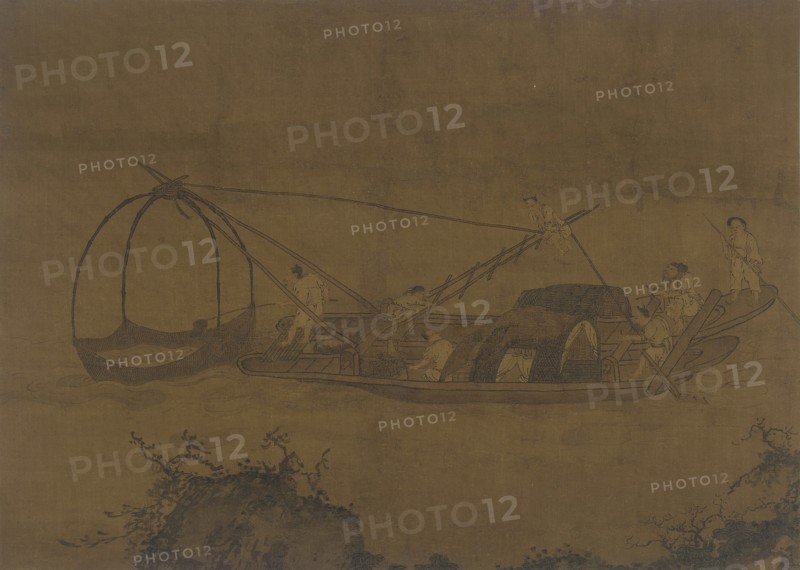 Fishermen Raising a Net, Ming dynasty, 16th-17th century. Creator: Unknown.