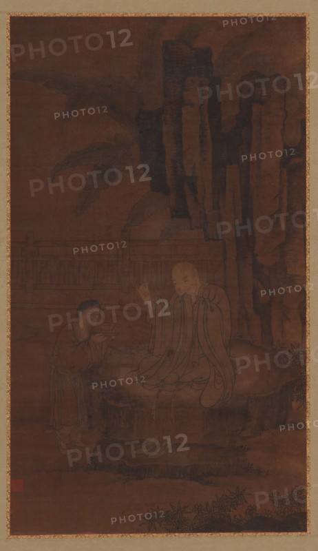 Mending Clothes in the Early Morning Sun, Ming dynasty, 15th-16th century. Creator: Unknown.