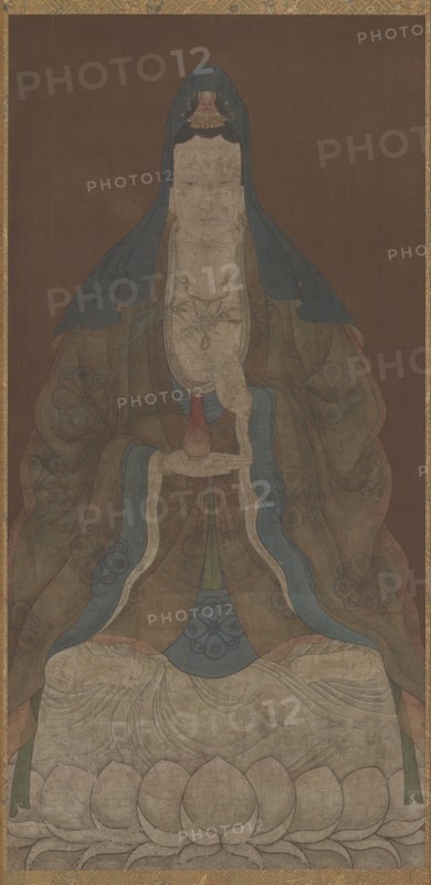 Bodhisattva Avalokiteshvara (Guanyin) with vase and willow twig, Ming dynasty, 1368-1644. Creator: Unknown.