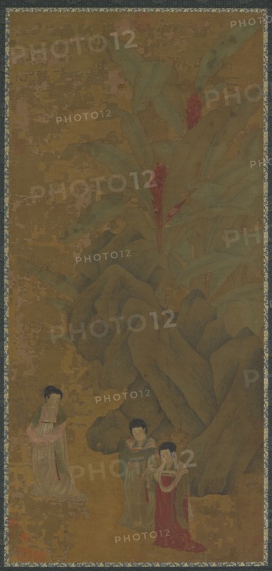 Promenading Ladies, Probably Yuan dynasty, (14th century ?). Creator: Unknown.