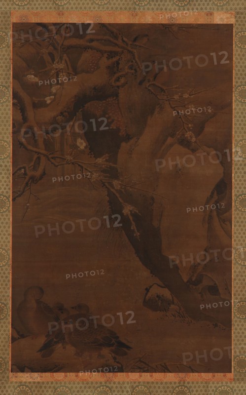 Ducks, Torrent, and Overhanging Rocks, Ming dynasty, 16th century. Creator: Unknown.