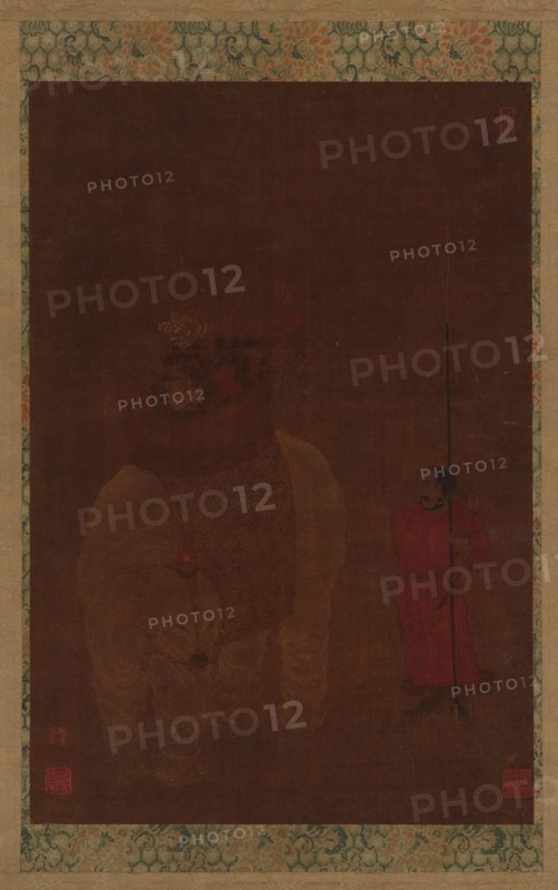 Caparisoned Elephant and Attendant, Ming dynasty, 16th-17th century. Creator: Unknown.