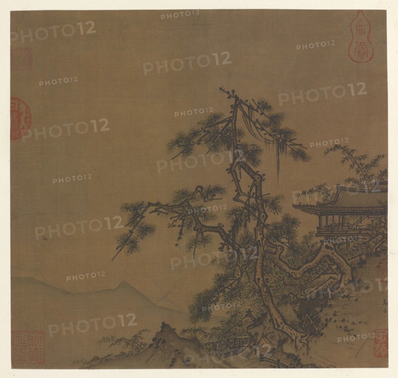 Pavilion on the Hillside, Ming dynasty, 15th century. Creator: Unknown.