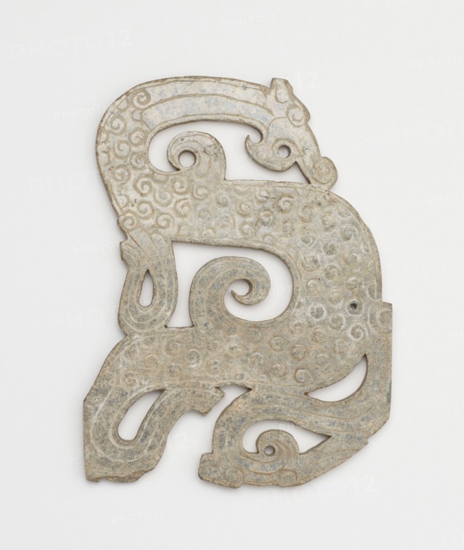Dragon-shaped pendant, Eastern Zhou dynasty, 4th-3rd century BCE. Creator: Unknown.