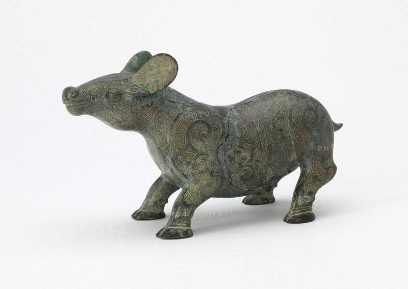 Fitting in the form of a quadruped with interlace, Late Eastern Zhou dynasty, 5th century BCE. Creator: Unknown.