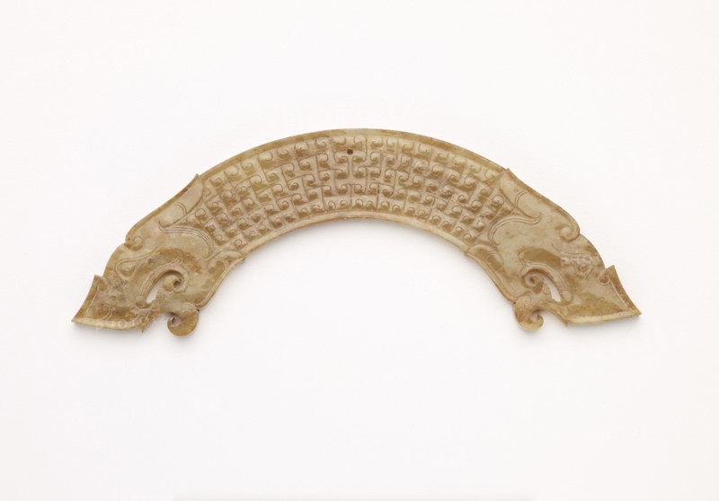 Pendant with two dragon heads, Eastern Zhou dynasty, 475-221 BCE. Creator: Unknown.