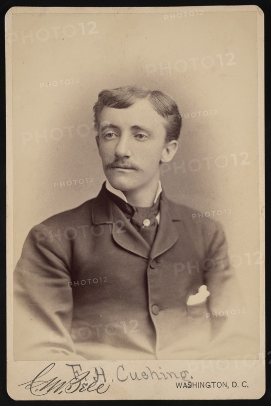 Portrait of Frank Hamilton Cushing (1857-1900), Before 1893. Creator: Charles Milton Bell.