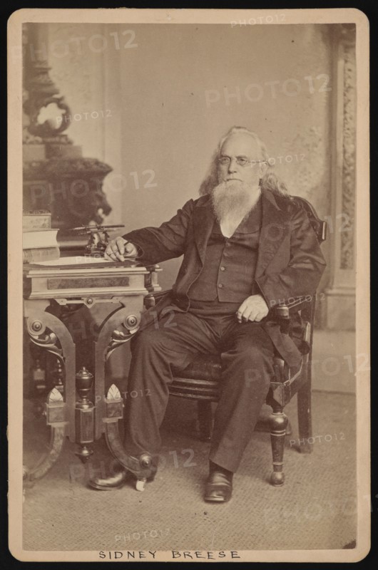 Portrait of Sidney Breese (1800-1878), Before 1878. Creator: William Emory Bowman.