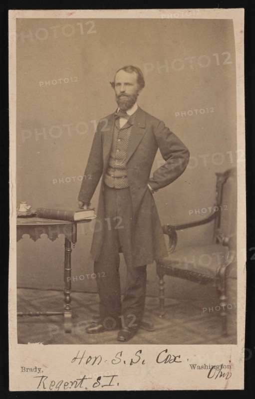 Portrait of Samuel Sullivan Cox (1824-1889), Before 1889. Creator: Mathew Brady.