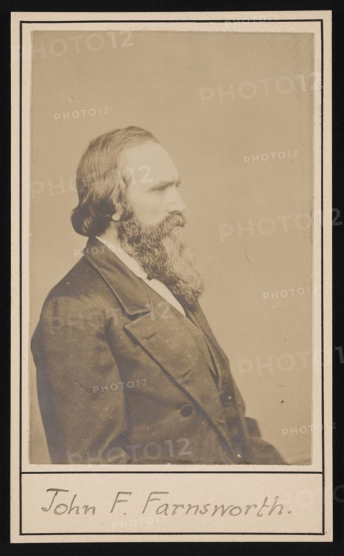 Portrait of John Franklin Farnsworth (1820-1897), Before 1897. Creator: Brady's National Photographic Portrait Galleries.