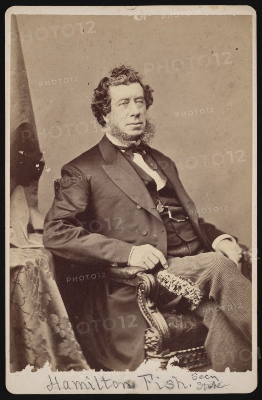 Portrait of Hamilton Fish (1808-1893), Before 1893. Creator: Brady's National Photographic Portrait Galleries.