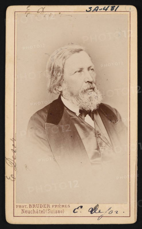 Portrait of Pierre Jean Edouard Desor (1811-1882), Before 1882. Creator: Bruder Freres.